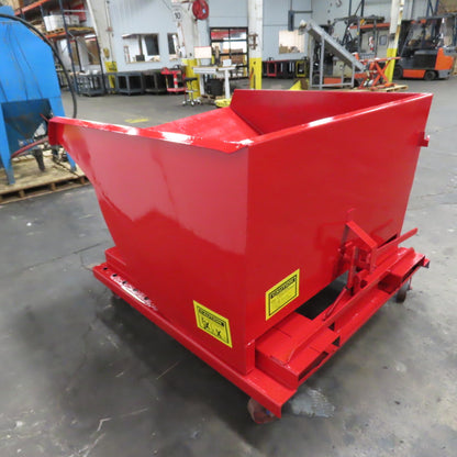1-1/2 Cu Yard Self Dumping Trash Scrap Hopper 53" x 60" x 31" Inside