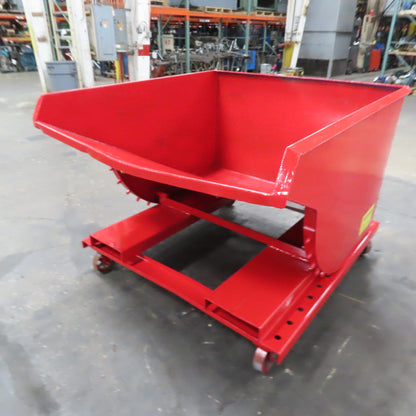 1-1/2 Cu Yard Self Dumping Trash Scrap Hopper 53" x 60" x 31" Inside