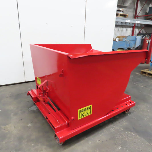 1-1/2 Cu Yard Self Dumping Trash Scrap Hopper 53" x 60" x 31" Inside