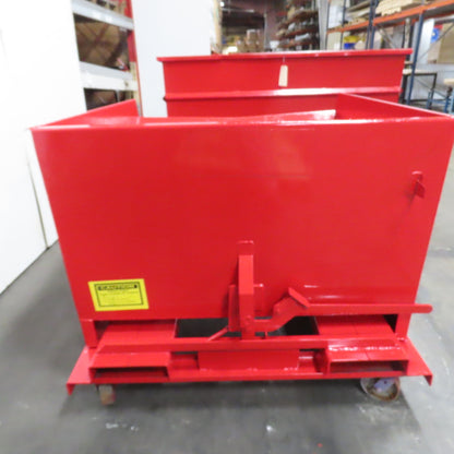 1-1/2 Cu Yard Self Dumping Trash Scrap Hopper 53" x 60" x 31" Inside