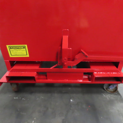 1-1/2 Cu Yard Self Dumping Trash Scrap Hopper 53" x 60" x 31" Inside