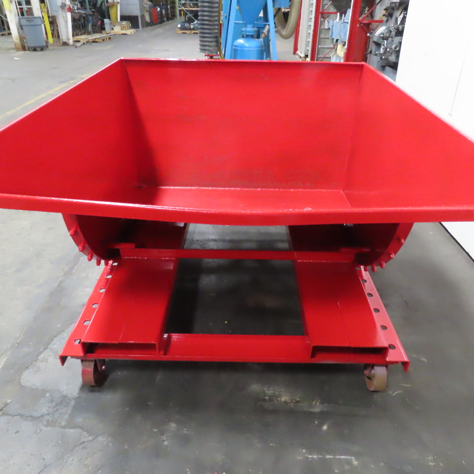 1-1/2 Cu Yard Self Dumping Trash Scrap Hopper 53" x 60" x 31" Inside