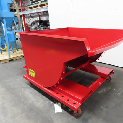 1-1/2 Cu Yard Self Dumping Trash Scrap Hopper 53" x 60" x 31" Inside