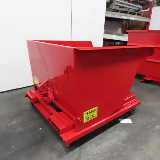 1-1/2 Cu Yard Self Dumping Trash Scrap Hopper 53" x 60" x 31" Inside