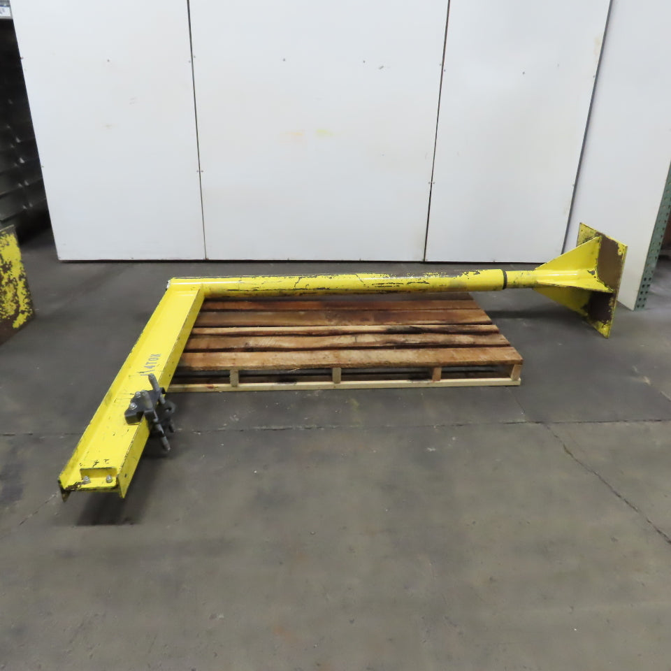 1/4 Ton Free Standing Jib Crane 75" Swing 68" Travel 101" Under Beam