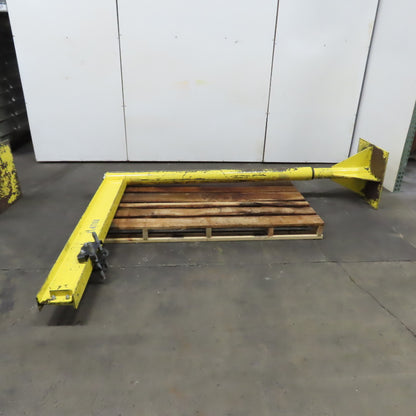 1/4 Ton Free Standing Jib Crane 75" Swing 68" Travel 101" Under Beam