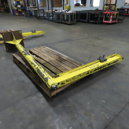 1/4 Ton Free Standing Jib Crane 75" Swing 68" Travel 101" Under Beam