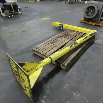 1/4 Ton Free Standing Jib Crane 75" Swing 68" Travel 101" Under Beam