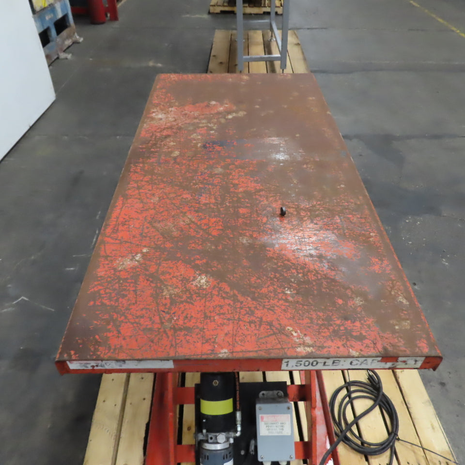 Presto 48"x 24" 1500lb Capacity Electric Scissor Lift Table 115V 1Ph 5" To 42" H