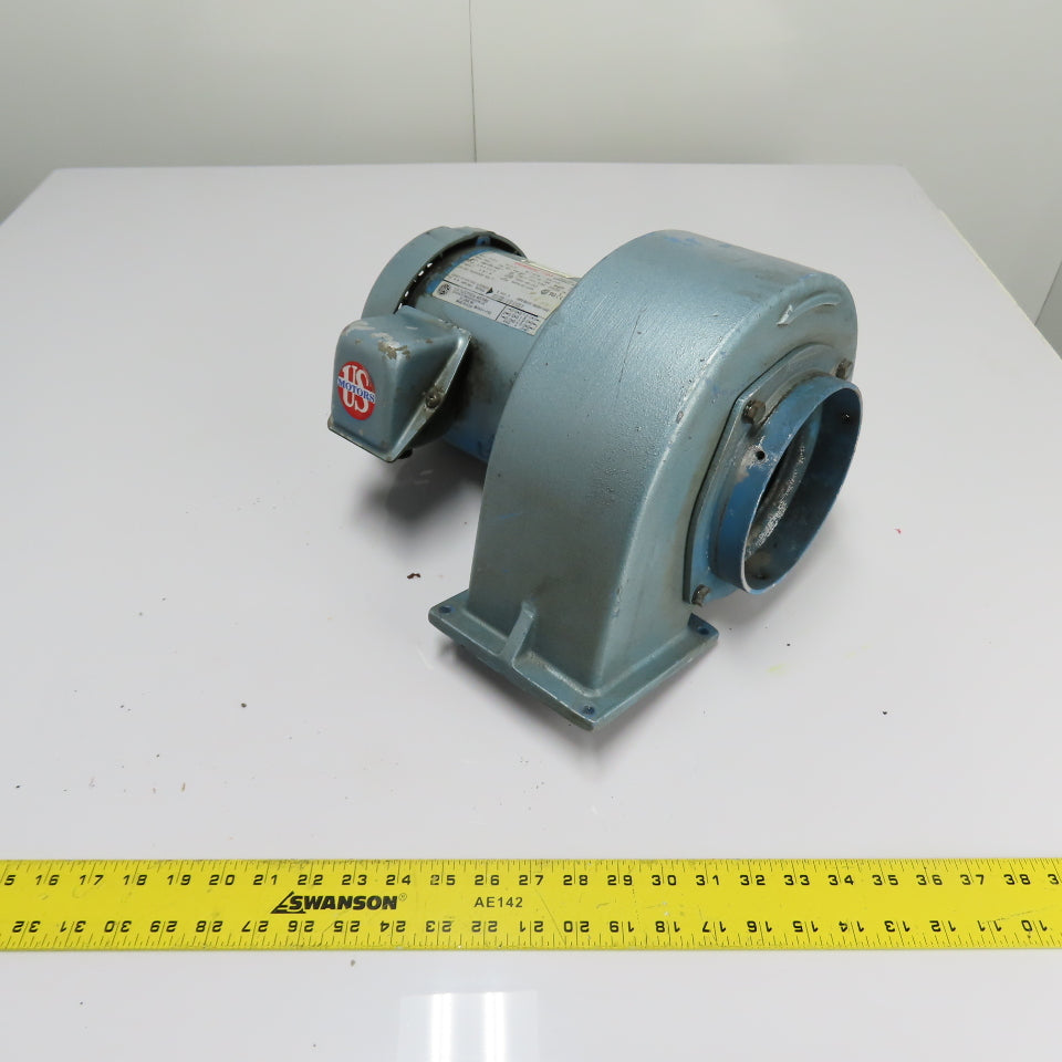 U.S. Motors F051B 1HP Centrifugal Blower 208-230/460V 3Ph 3475RPM