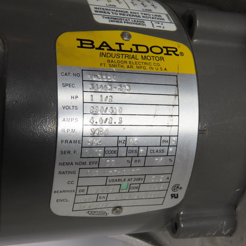 American Fan Co. AF-10-R10527-6 1.5HP Centrifugal Blower 230/460V 3Ph 3600RPM