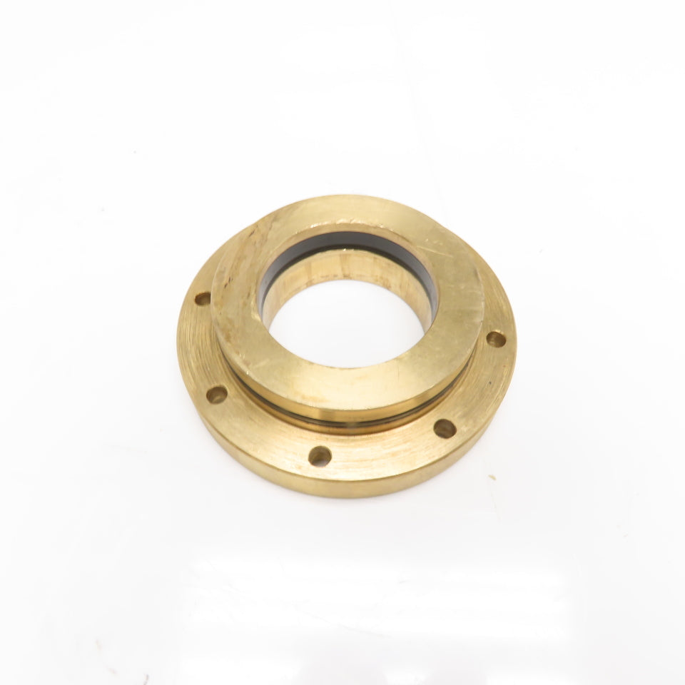 2-1/2" Cylinder Rod 5" OD Flange Brass Seal Bushing 8 Hole Mounting