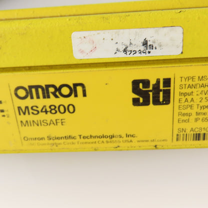 STI MS4800S-30-0920-X Transmitter MS4800S-300920-R-SC1 Receiver Light CurtainSet
