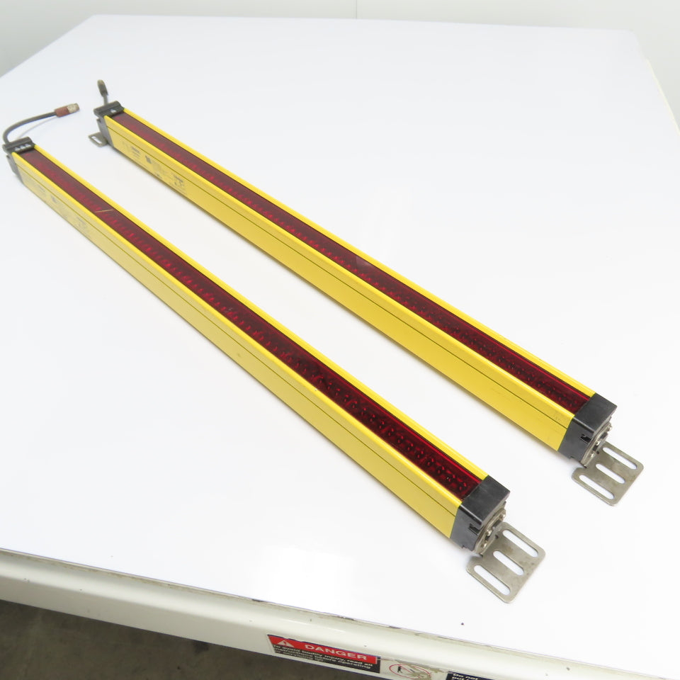 Omron MS4800S-20-0760-X Transmitter MS4800S-20-0760-R Receiver Light Curtain Set