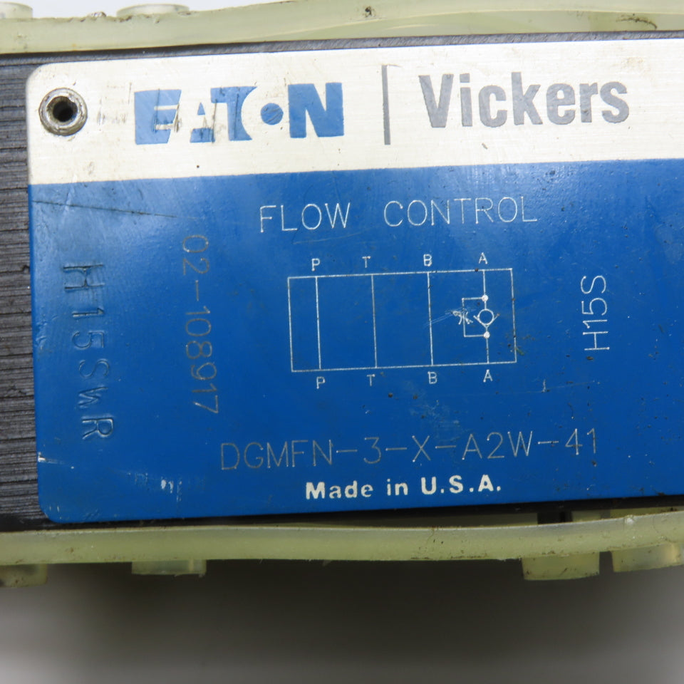 Eaton Vickers DGMFN-3-X-A2W-41 Hydraulic Stackable Flow Control Valve 4500PSI