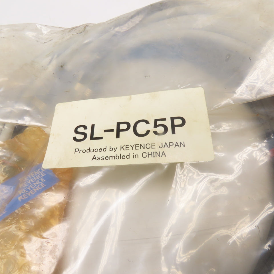 Keyence SL-PC5P-R SL-PC5P-T 5m PNP Transmitter and Receiver Cable Set 5m