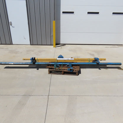 Gorbel 500lb Capacity Ceiling Mounted Bridge Crane 8' Travel 11' Runway