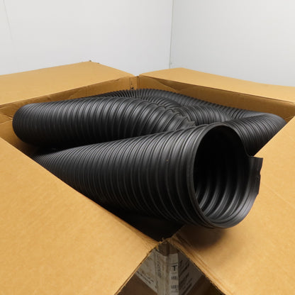 Flexaust 8731040000 T-7 4" Medium Weight Black Thermoplastic Rubber Hose 25'
