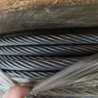 8P 13mm Wire Rope Left Hand Wound 157' Long