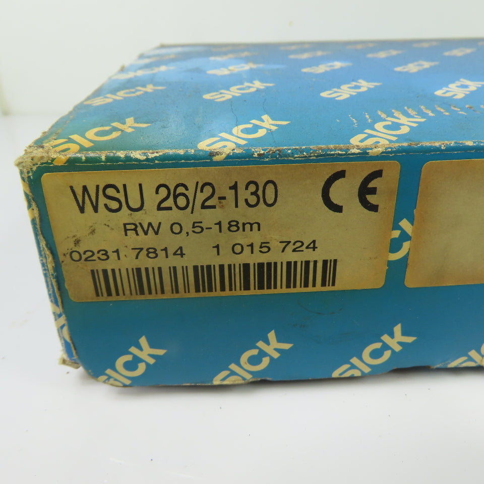 SICK WSU 26/2-130 Single-Beam Photoelectric Safety Sensor 24VDC 18m Range NEW