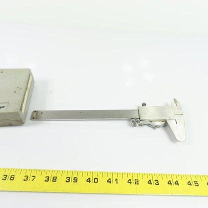 Mitutoyo 6" Dial Caliper .001" Stainless Hardened W/ Case