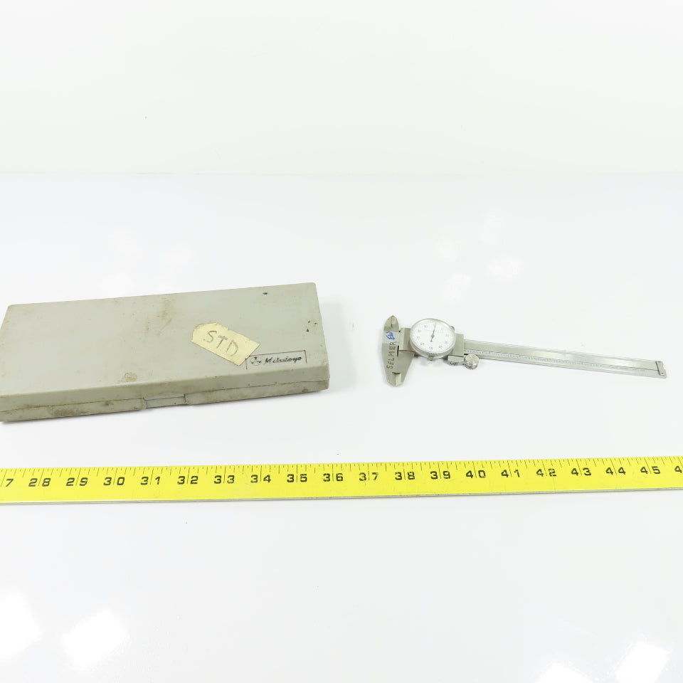 Mitutoyo 6" Dial Caliper .001" Stainless Hardened W/ Case