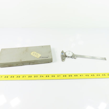 Mitutoyo 6" Dial Caliper .001" Stainless Hardened W/ Case