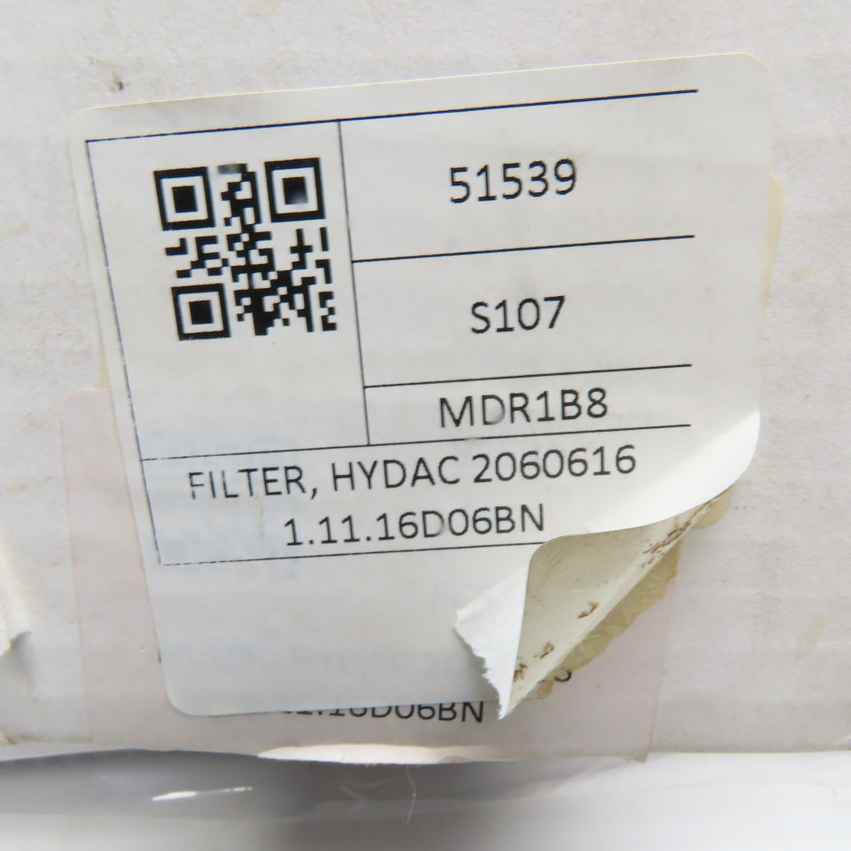 Hydac 1.11.16D06BN Hydraulic Filter Element 5 Micron 120GPM