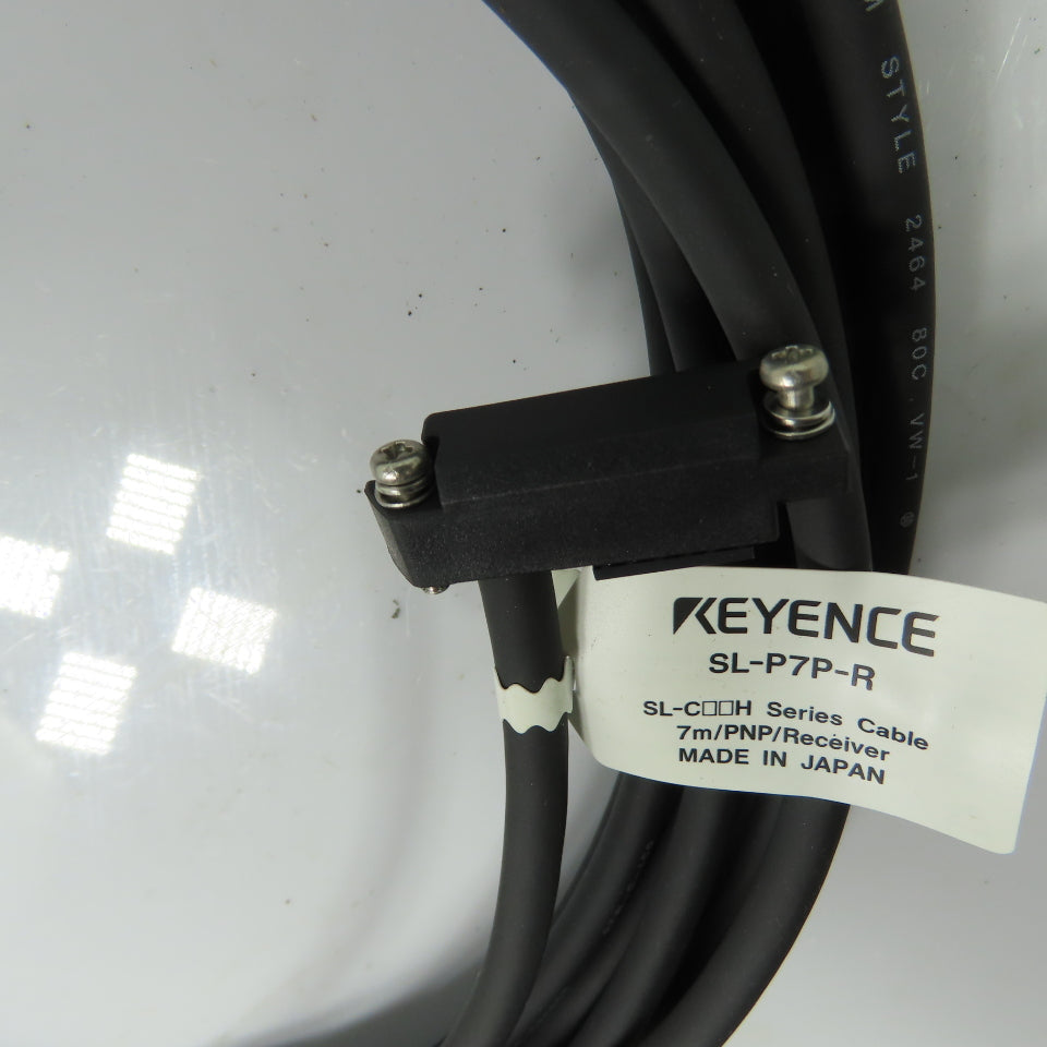 Keyence SL-P7P-R SL-C/H Series 7m PNP Light Curtain Receiver Cable