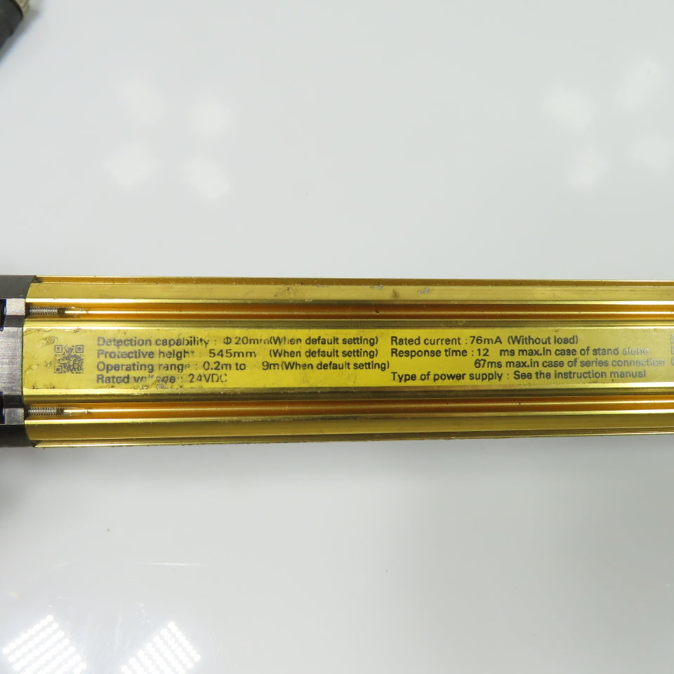 Omron F3SJ-A0545P20-L Safety Light Curtain Emitter 545mm Protective Height 24VDC