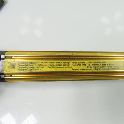 Omron F3SJ-A0545P20-L Safety Light Curtain Emitter 545mm Protective Height 24VDC