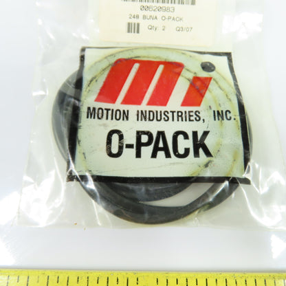 Motion Industries 00620983 248 Buna O-Pack Seal Replacement Lot Of 2