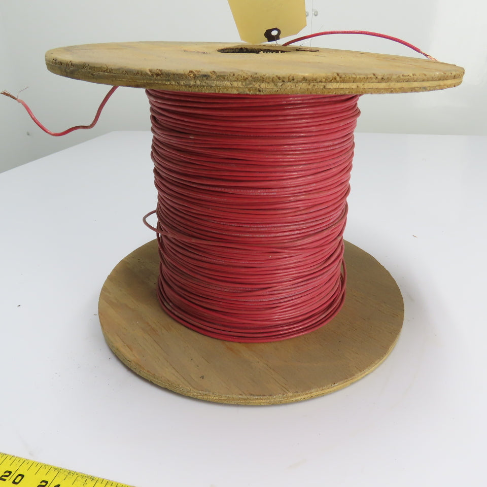 Encore Wire 16 AWG TFFN/MTW/AWM Red Stranded Copper Wire Spool 600V 800'