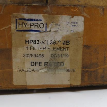 Hy-Pro HP8304L39-12MB 12 Micron DFE Rated Filter Element