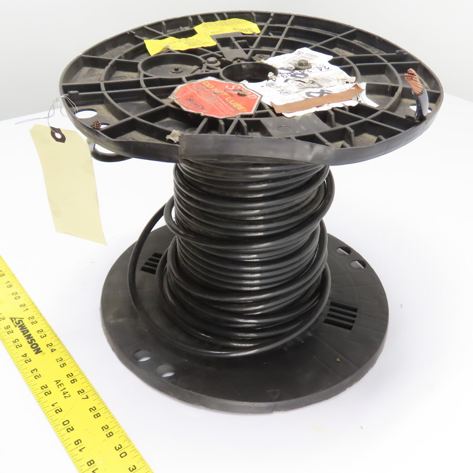 Southwire 3 AWG THHN Stranded Copper Wire Black 600V 60'