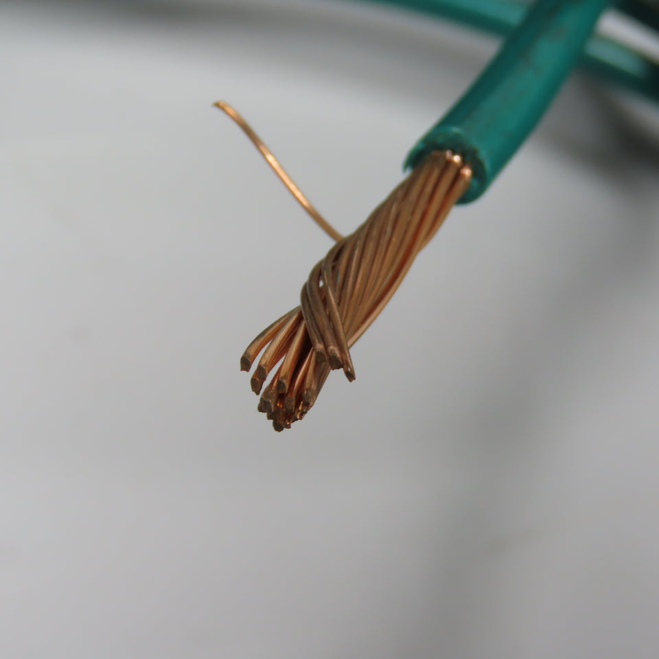 E125352 8 AWG Green Stranded Copper Wire MTW THHW AWM 600V-1000V 200'