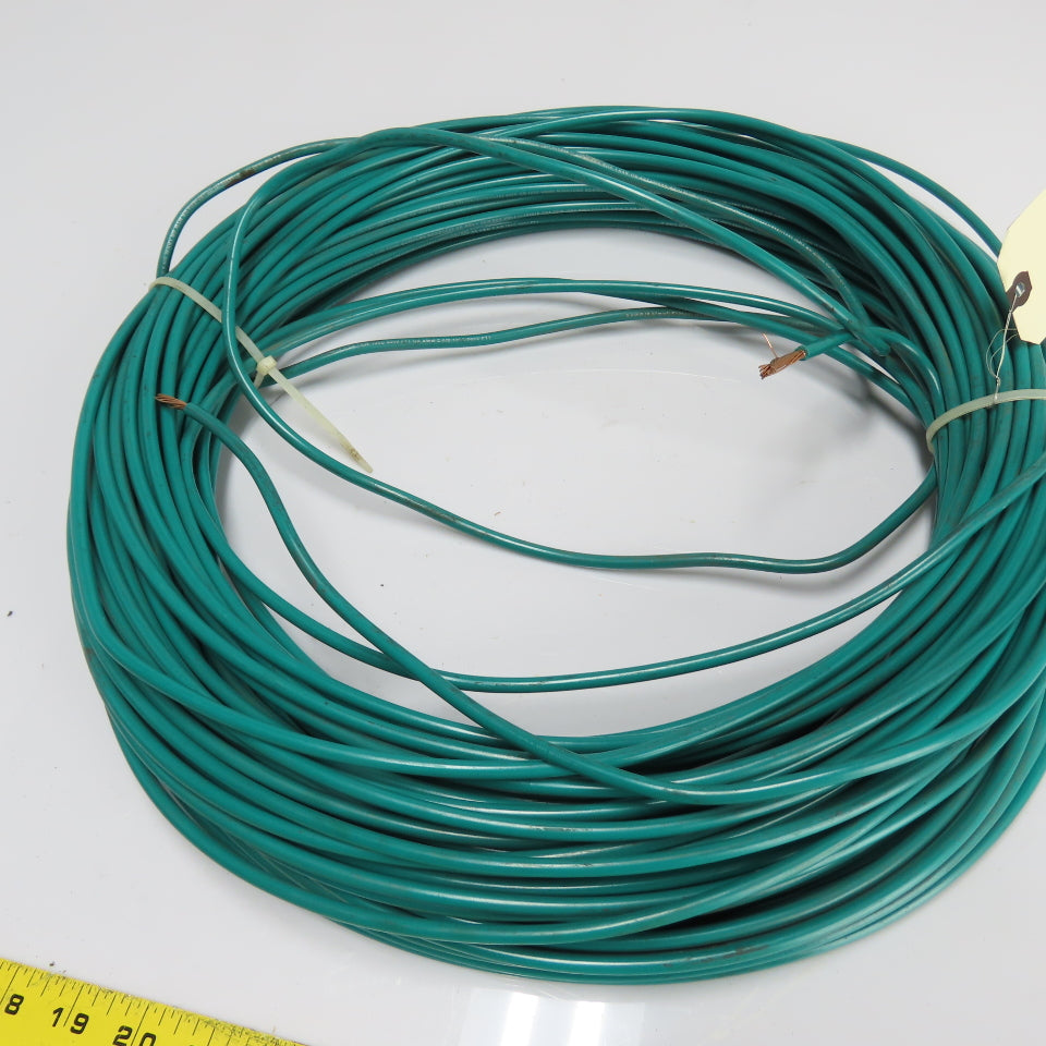 E125352 8 AWG Green Stranded Copper Wire MTW THHW AWM 600V-1000V 200'