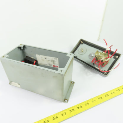 Hoffman E3PBX 8"x4"x5" Pushbutton Enclosure Station W/ On/Off Switch