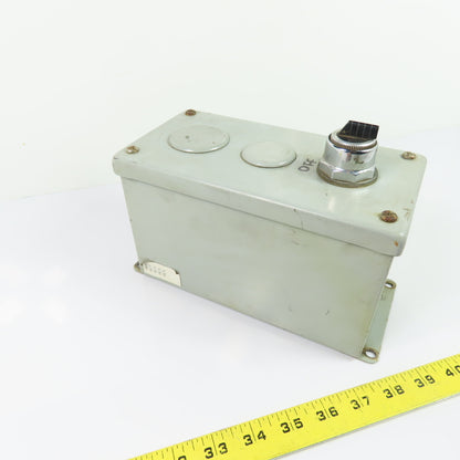 Hoffman E3PBX 8"x4"x5" Pushbutton Enclosure Station W/ On/Off Switch