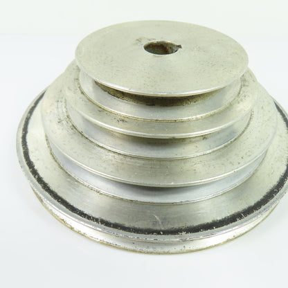 4-Step Aluminum V-Belt Pulley W/ Keyway and Set Screw 20mm Bore