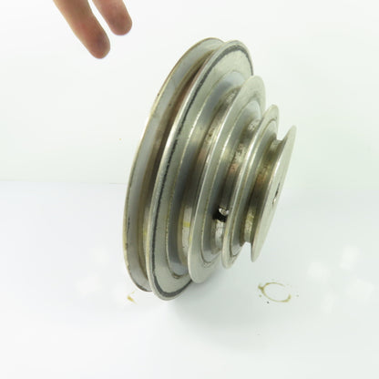4-Step Aluminum V-Belt Pulley W/ Keyway and Set Screw 20mm Bore