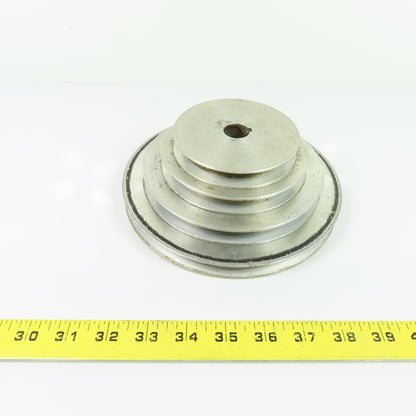 4-Step Aluminum V-Belt Pulley W/ Keyway and Set Screw 20mm Bore