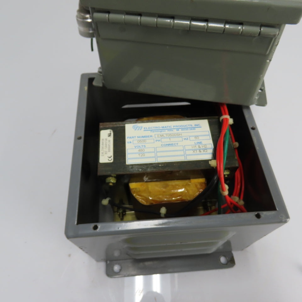 Electro-Matic EMLD3P2GW1P6 0.5kVA Enclosed Control Transformer 480V Pri 120V Sec