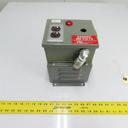 Electro-Matic EMLD3P2GW1P6 0.5kVA Enclosed Control Transformer 480V Pri 120V Sec