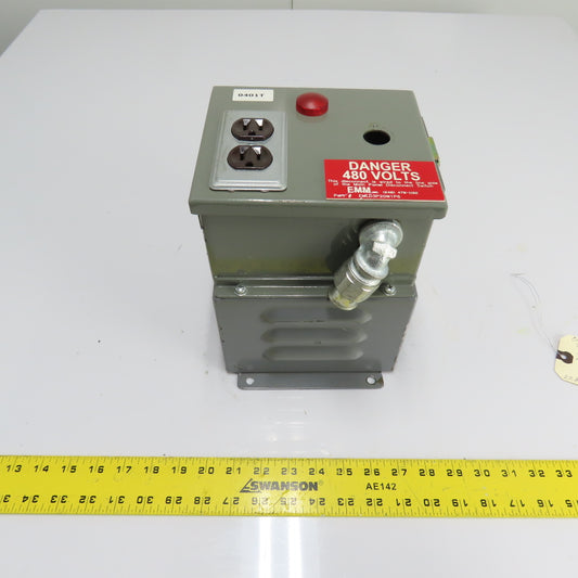 Electro-Matic EMLD3P2GW1P6 0.5kVA Enclosed Control Transformer 480V Pri 120V Sec