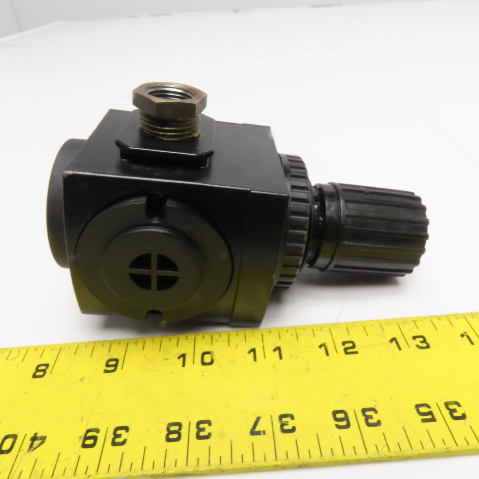 ARO R37341-600 1/2" NPT Pneumatic Air Pressure Regulator with Gauge 0-140 PSI