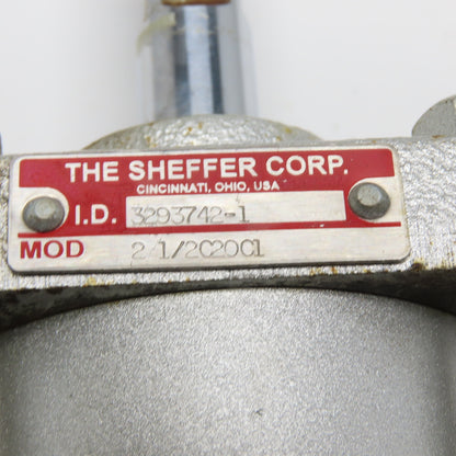 Sheffer 2 1/2C20CI 2-1/2" Bore 7/8" Stroke Clevis Mount Pneumatic Air Cylinder