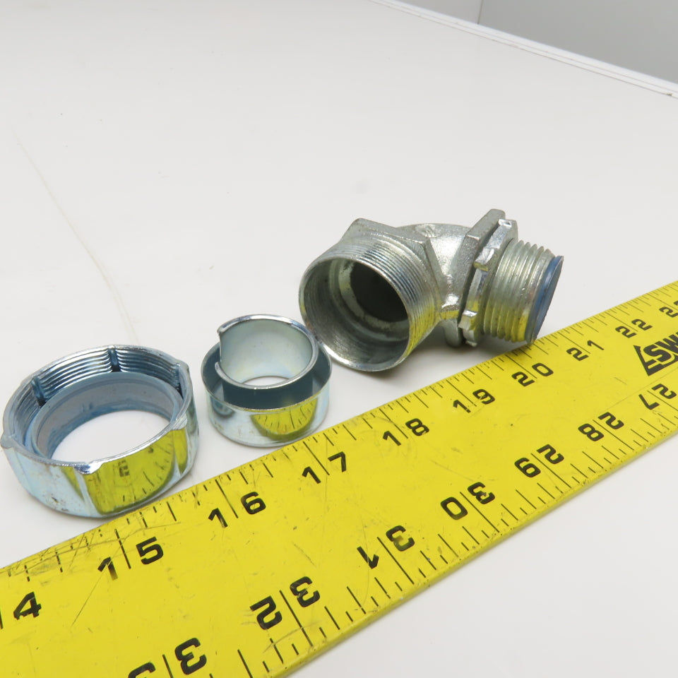 T&B 1" Insulated Liquid-Tight Conduit Connectors Elbow 90° Lot of 5