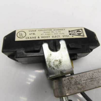 Duct-O-Wire C-40 40A 600V Collector Assembly for Crane & Hoist