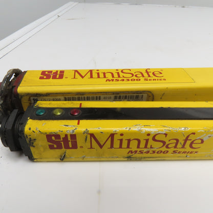 STI MS4336BX MS4336BR MiniSafe 36" Safety Light Curtain Transmitter Receiver Set